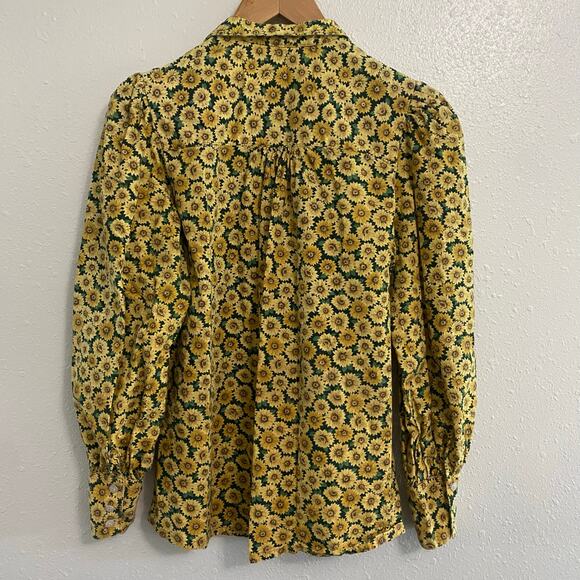 Frontier Classic Floral Print Western Top Womens Size Medium Cowgirl Yellowstone - Picture 3 of 8